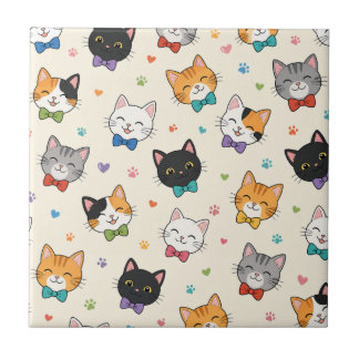 Gatos sorrindo com gravatas borboleta