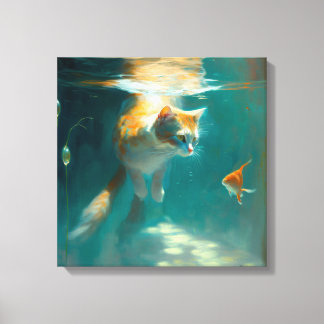 Gatos Submarinos Peixes - Canvas