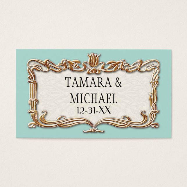 Gatsby Art Deco Nouveau Lace Faux Dourada Tulip (Frente)