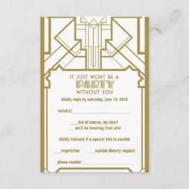 Gatsby RSVP da década de 1920