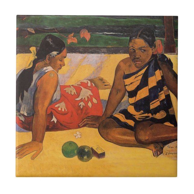 Gauguin French Polynesia Tahiti Women Painting (Frente)