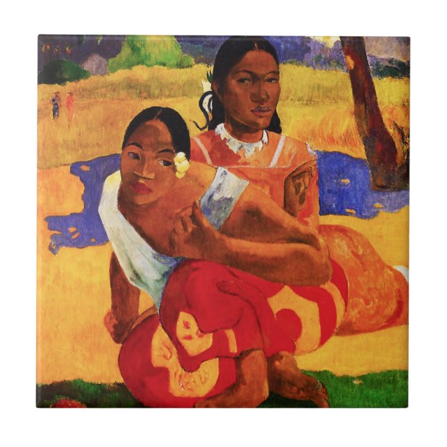 Gauguin quando for você que obtem o azulejo casado (Frente)