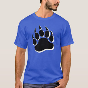 Gay Bear garra Preto e Branco efeito 3D - Camiseta