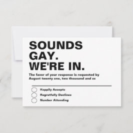 Gay Casamento Sons Gay Im Em RSVP