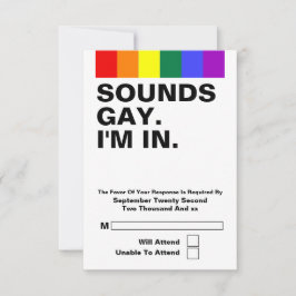 Gay Casamento Sons Gay Im Em RSVP