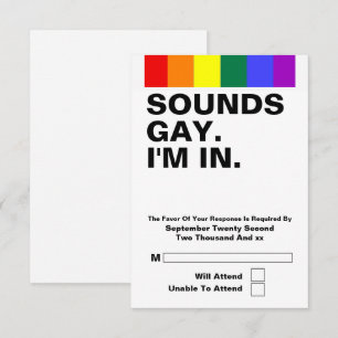 Gay Casamento Sons Gay Im Em RSVP