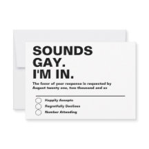 Gay Casamento Sons Gay Im Em RSVP