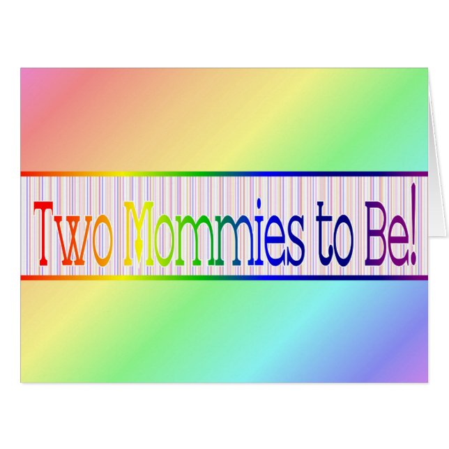 Gay de Anúncio de Gravidez/Lésbica (Frente horizontal)