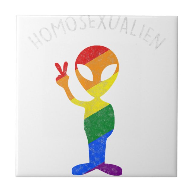 Gay homossexual engraçado Gay de Alienígena homoss (Frente)