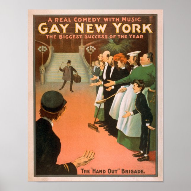 Gay Nova YorkRich Gentleman Theater Poster (Frente)