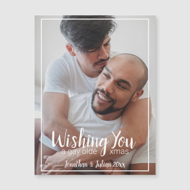 Gay Olde Natal LGBTQ Feriado (Frente)