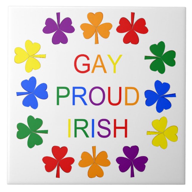 Gay Orgulho dos Shamrocks LGBT Irlandeses LGBT (Frente)