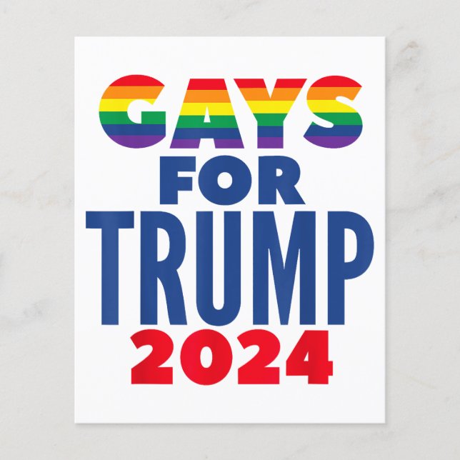 Gay Para A Eleição De Trump 2024 (Frente)