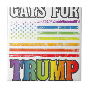 Gay Para Trump LGBT Orgulho Gay Arco-Íris Votar Re