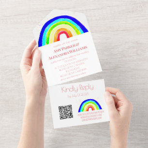 Gay Rainbow Código QR de Orgulho LGBT Colorida RSV
