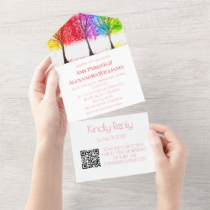 Gay Rainbow Código QR de Orgulho LGBT Colorida RSV