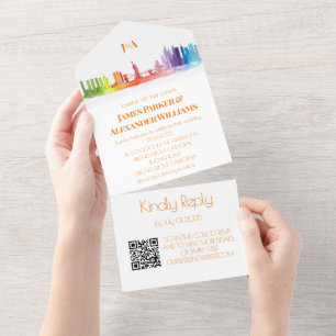 Gay Rainbow Código QR de Orgulho LGBT Colorida RSV