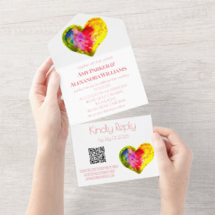 Gay Rainbow Código QR de Orgulho LGBT Colorida RSV