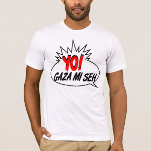 Gaza MI ela camisa de T