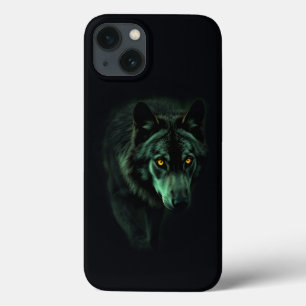 "Gaze Assombrante do Lobo Noturno"