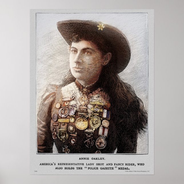 Gazeta poster Annie Oakley (cor) (Frente)