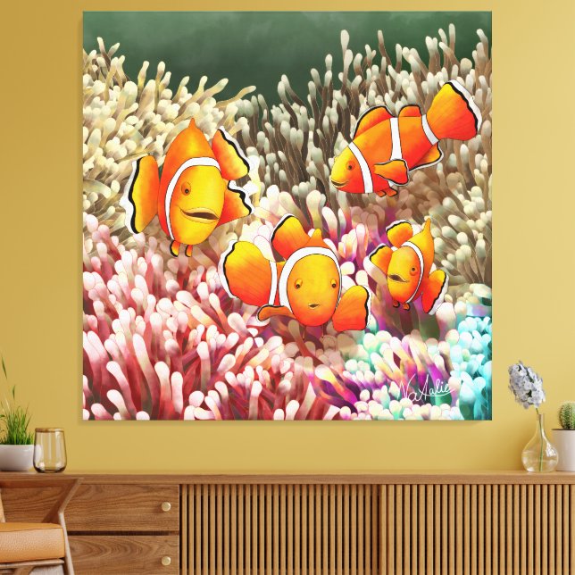 GB Print on canvas clown fish (Insitu(Sala de estar))