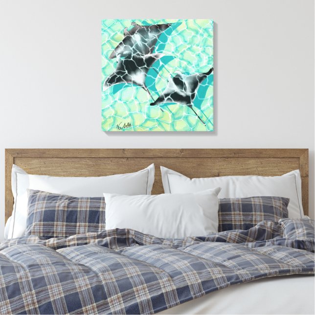 GB Print on canvas Manta Rays (Insitu(Quarto))