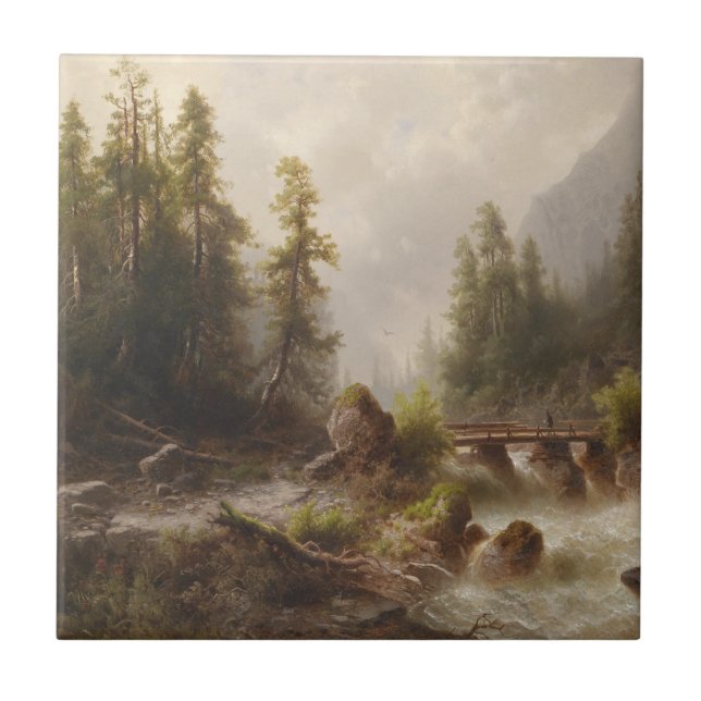 Gebirgsbach - Albert Rieger (Frente)