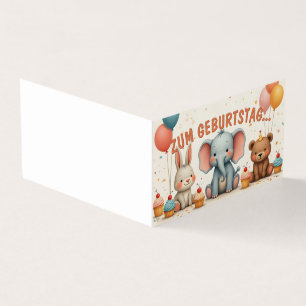 Geburtstagsfreude mit tierischen Freunden