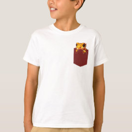 Gecko Colorido na Camisa Pocket T