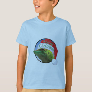 Gecko de Natal - Camisa Básica para Crianças