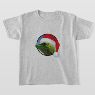 Gecko de Natal - Camisa Básica para Crianças