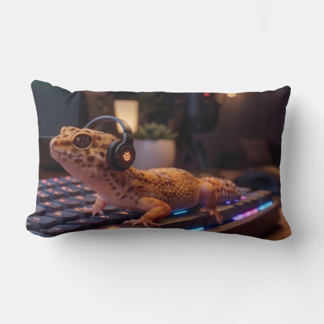 GeckoDev // Almofada Lombar para Programador Cyber (Frente)