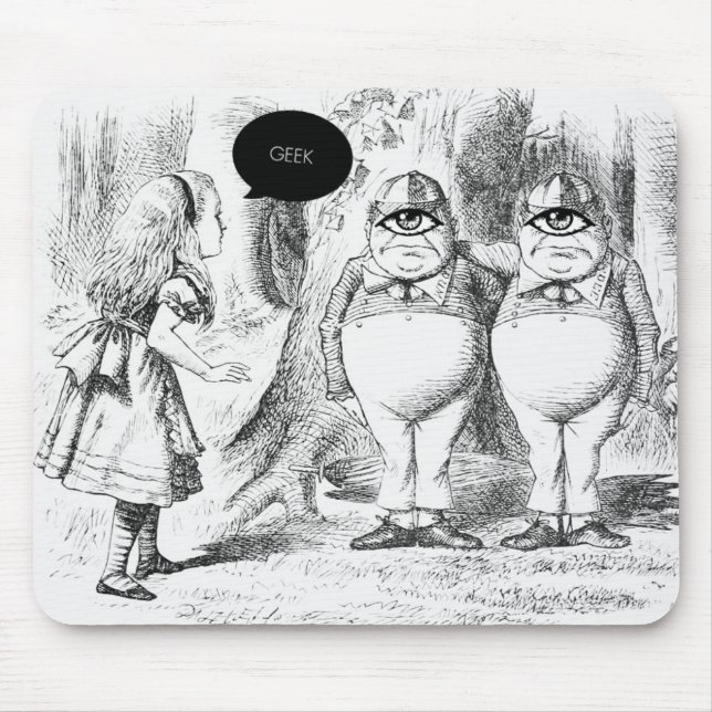 GEEK CLOTHING/alice geek mousepad (Frente)