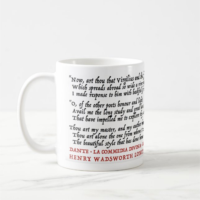 Geek Dante Longfellow do Lit - caneca (Esquerda)