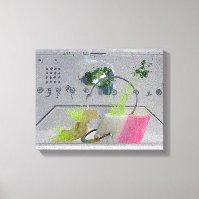 Geek Gem K7 1986 Canvas de mídia mista (Frente)