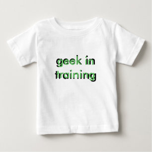 geek na camisa trianing da criança T