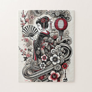 Geisha Art Jigsee Quebra-cabeça