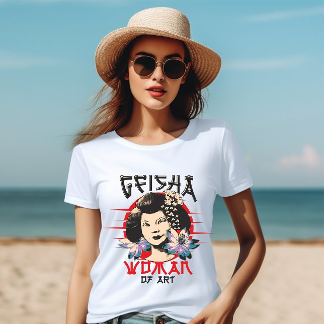GEISHA Mulher de Camisa de Arte (Criador carregado)