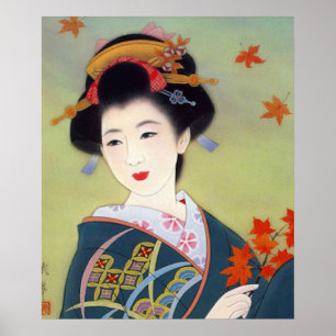 Geisha Poster Impressão