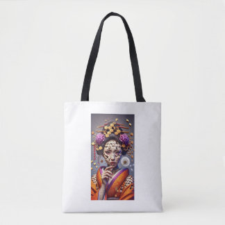 "Geisha Quebra-cabeça Illusion - Tote Bag Artístic