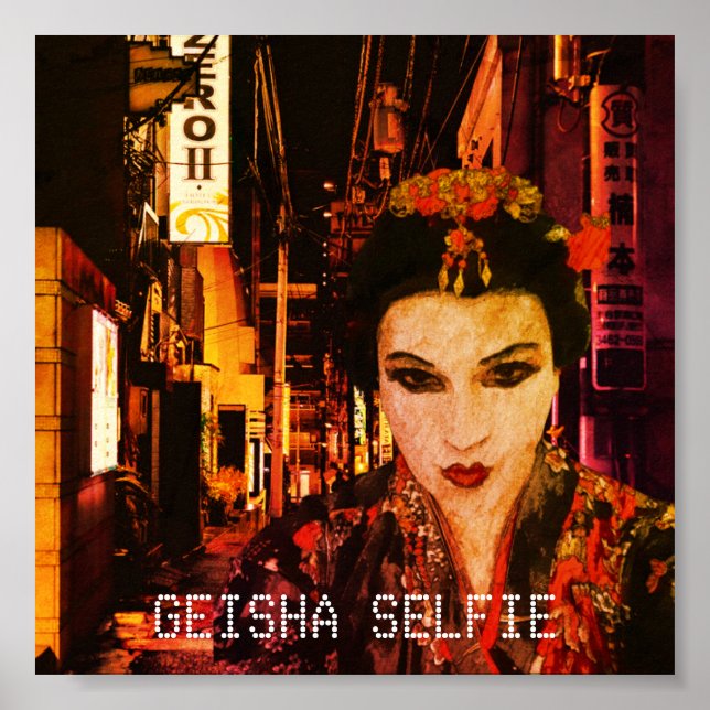 Geisha Selfie Wall Art Poster (Frente)