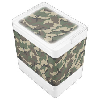 Geladeirinha Portátil Camo verde, 24 pode refrigerador