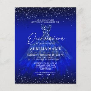 Gelado Gelam Prata Azul Princesa Vestida Quinceane