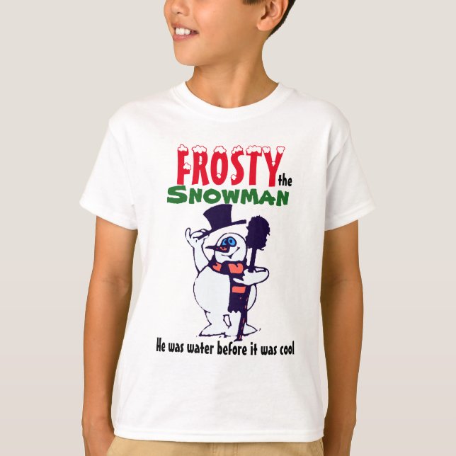 Gelado o boneco de neve caçoa a camisa (Frente)