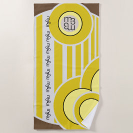 GELATO AL LIMONE: toalha de praia | m3galeryStudio