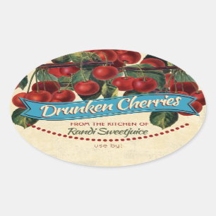 Geleia de cereja conserva etiqueta de conservas de