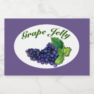 Geleia de Uvas e Rótulo de Emperramento Roxo Escu
