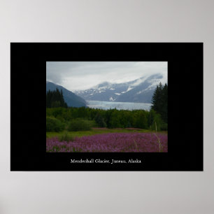 Geleira de Mendenhall, poster de Juneau, Alaska