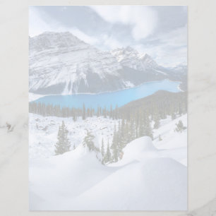 Gelo e neve Peyto Lake, Rockies canadianos